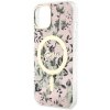 Guess GUHMP14SHCFWSP iPhone 14 / 15 / 136.1 różowy/pink hardcase Flower MagSafe